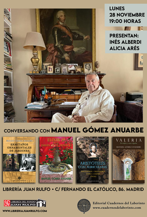 Manuel Gómez Anuarbe en la librería Juan Rulfo