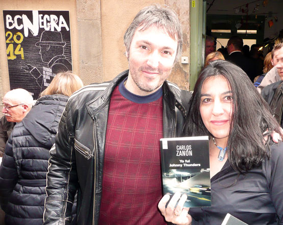 Carlos Zanon y Alicia Arés en la Barcelona Negra 2014
