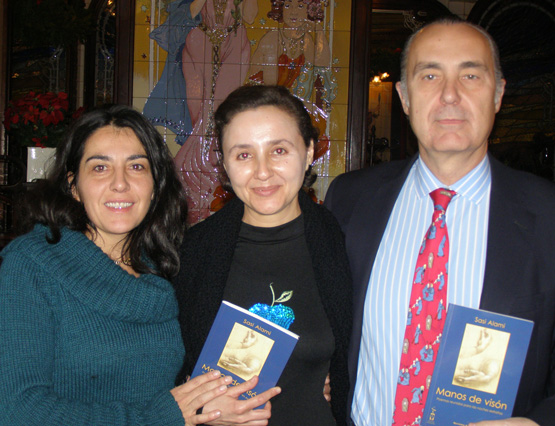 Alicia Arés, Sasi Alami y Luis Alberto de Cuenca